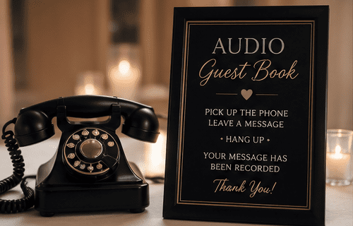 Audio guest book phone