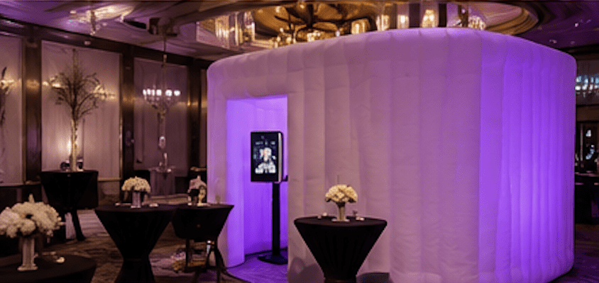 Portable battery setup for outdoor photo booth